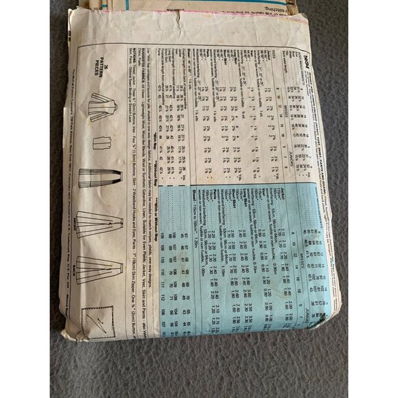 Vintage 70s McCalls 5694 Sewing Pattern Jacket Vest Skirt Pants Shawl Size 12 - Picture 2 of 2